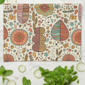 Halfbloem van bladeren theedoek (Gevouwen)