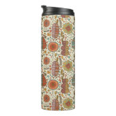 Halfbloem van bladeren thermosbeker (Geroteerd rechts)