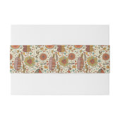 Halfbloem van bladeren uitnodigingen wikkel (Achterkant Voorbeeld)