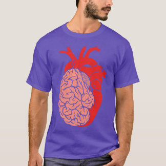 Halfbrein Halfhars Orgaan Anatomie Wetenschap T-shirt