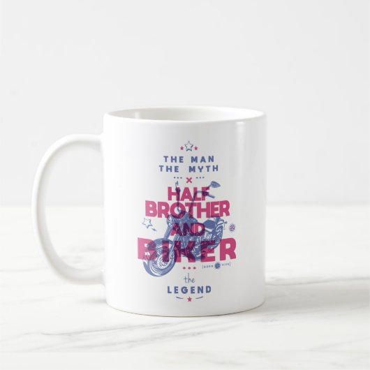 Halfbroer en fietser het man de mythe van de legen koffiemok (Links)