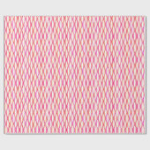 HalfCentraal lintafdruk - koraal en roze Cadeaupapier (Vlak)