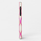 HalfCentraal lintafdruk - koraal en roze Case-Mate iPhone Case (Achterkant/links)