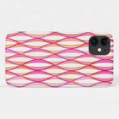 HalfCentraal lintafdruk - koraal en roze Case-Mate iPhone Case (Achterkant (horizontaal))