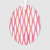 HalfCentraal lintafdruk - koraal en roze Ornament (voorkant)