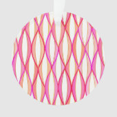 HalfCentraal lintafdruk - koraal en roze Ornament (voorkant)