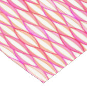 HalfCentraal lintafdruk - koraal en roze Tafelkleed (Gekanteld)