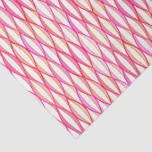 HalfCentraal lintafdruk - koraal en roze Tissuepapier (Detail)