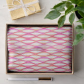 HalfCentraal lintafdruk - koraal en roze Tissuepapier (Geschenk)