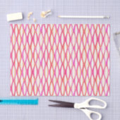 HalfCentraal lintafdruk - koraal en roze Tissuepapier (Craft)