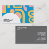 Halfcirkelpaneel - Abstract 170914 Visitekaartje (Voorkant / Achterkant)