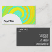 Halfcirkelpaneel - Abstracte wervelkolom 250816 - Visitekaartje (Voorkant / Achterkant)