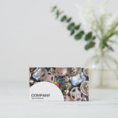 Halfcirkelpaneel - Bed of Yellow Daisies Visitekaartje (Staand voorkant)
