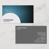 Halfcirkelpaneel - Blauwe elektrische pool 010 Visitekaartje (Voorkant / Achterkant)