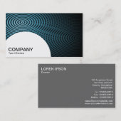 Halfcirkelpaneel - Blauwe elektrische pool 04 Visitekaartje (Voorkant / Achterkant)