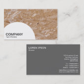 Halfcirkelpaneel - Chipboard Visitekaartje (Voorkant / Achterkant)