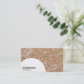 Halfcirkelpaneel - Chipboard Visitekaartje (Staand voorkant)