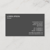 Halfcirkelpaneel - Concentrische ringen - Chroom Visitekaartje (Achterkant)