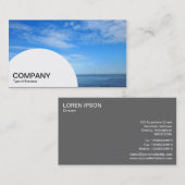 Halfcirkelpaneel - Ernstig estuarium Visitekaartje (Voorkant / Achterkant)