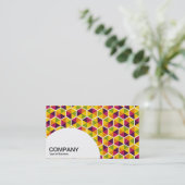 Halfcirkelpaneel - Hexagon Patroon 01 Visitekaartje (Staand voorkant)