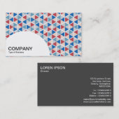 Halfcirkelpaneel - Hexagon Patroon 05 Visitekaartje (Voorkant / Achterkant)