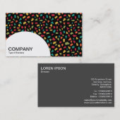 Halfcirkelpaneel - hiermee wordt 02 0n zwart gedee visitekaartje (Voorkant / Achterkant)