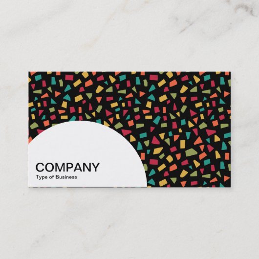 Halfcirkelpaneel - hiermee wordt 02 0n zwart gedee visitekaartje (Voorkant)