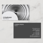 Halfcirkelpaneel - Lange lente B&W Visitekaartje (Voorkant / Achterkant)