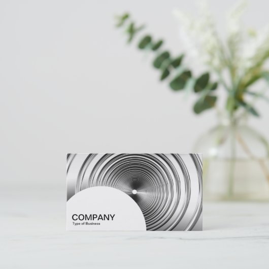 Halfcirkelpaneel - Lange lente B&W Visitekaartje (Staand voorkant)