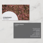 Halfcirkelpaneel - Roze Cherry Blossom 02 Visitekaartje (Voorkant / Achterkant)