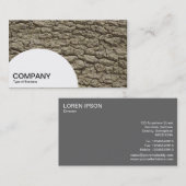 Halfcirkelpaneel - Schors 02 Visitekaartje (Voorkant / Achterkant)