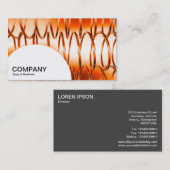 Halfcirkelpaneel - Springs-Sinaasappel Visitekaartje (Voorkant / Achterkant)