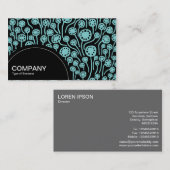 Halfcirkelpaneel (stippen) - 090512 - Lt Blauw gro Visitekaartje (Voorkant / Achterkant)