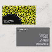 Halfcirkelpaneel (stippen) - 8 petalen - Gelegeerd Visitekaartje (Voorkant / Achterkant)