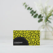 Halfcirkelpaneel (stippen) - 8 petalen - Gelegeerd Visitekaartje (Staand voorkant)