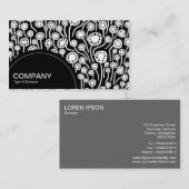 Halfcirkelpaneel (stippen) - Abstract 090512 01 Visitekaartje (Voorkant / Achterkant)