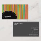 Halfcirkelpaneel (stippen) - Abstract 120716(010) Visitekaartje (Voorkant / Achterkant)