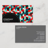 Halfcirkelpaneel (stippen) - Abstract 191513 Visitekaartje (Voorkant / Achterkant)