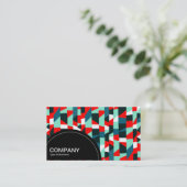 Halfcirkelpaneel (stippen) - Abstract 191513 Visitekaartje (Staand voorkant)