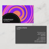 Halfcirkelpaneel (stippen) - Abstract 2508161a Visitekaartje (Voorkant / Achterkant)