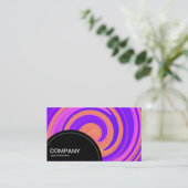 Halfcirkelpaneel (stippen) - Abstract 2508161a Visitekaartje (Staand voorkant)