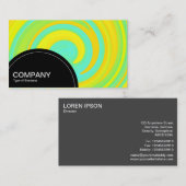 Halfcirkelpaneel (stippen) - Abstract 2508161b Visitekaartje (Voorkant / Achterkant)