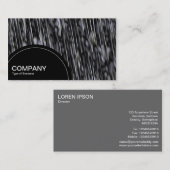 Halfcirkelpaneel (stippen) - Abstracte Cliff 02 Visitekaartje (Voorkant / Achterkant)