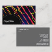 Halfcirkelpaneel (stippen) - Alienlichte trails Visitekaartje (Voorkant / Achterkant)