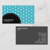 Halfcirkelpaneel (stippen) - Asanoha-patroon Visitekaartje (Voorkant / Achterkant)