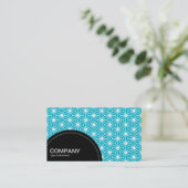 Halfcirkelpaneel (stippen) - Asanoha-patroon Visitekaartje (Staand voorkant)