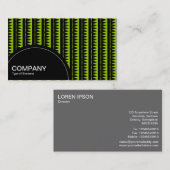 Halfcirkelpaneel (stippen) - Aztec Patroon - Groen Visitekaartje (Voorkant / Achterkant)