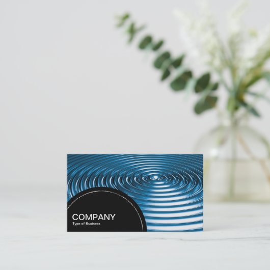 Halfcirkelpaneel (stippen) - Concentrisch - BlueCh Visitekaartje (Staand voorkant)