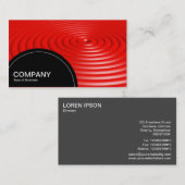 Halfcirkelpaneel (stippen) - Concentrische ringen  Visitekaartje (Voorkant / Achterkant)