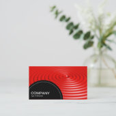 Halfcirkelpaneel (stippen) - Concentrische ringen  Visitekaartje (Staand voorkant)